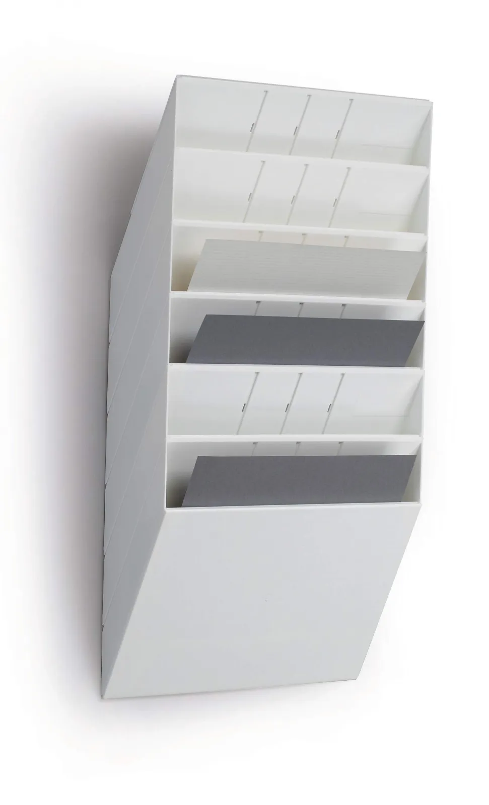 FLEXIBOXX zásobník na letáky 6x A4 na šířku - Bílý DURABLE