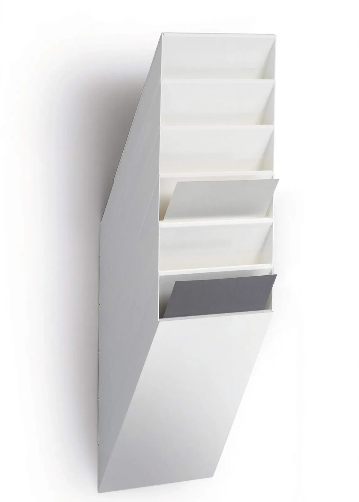 FLEXIBOXX zásobník na letáky 6x A4 na výšku - Bílý DURABLE