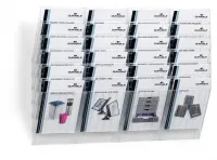 FLEXIBOXX zásobník na letáky 6x A4 na výšku - Černý DURABLE