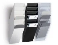 FLEXIBOXX zásobník na letáky 6x A4 na výšku - Černý DURABLE