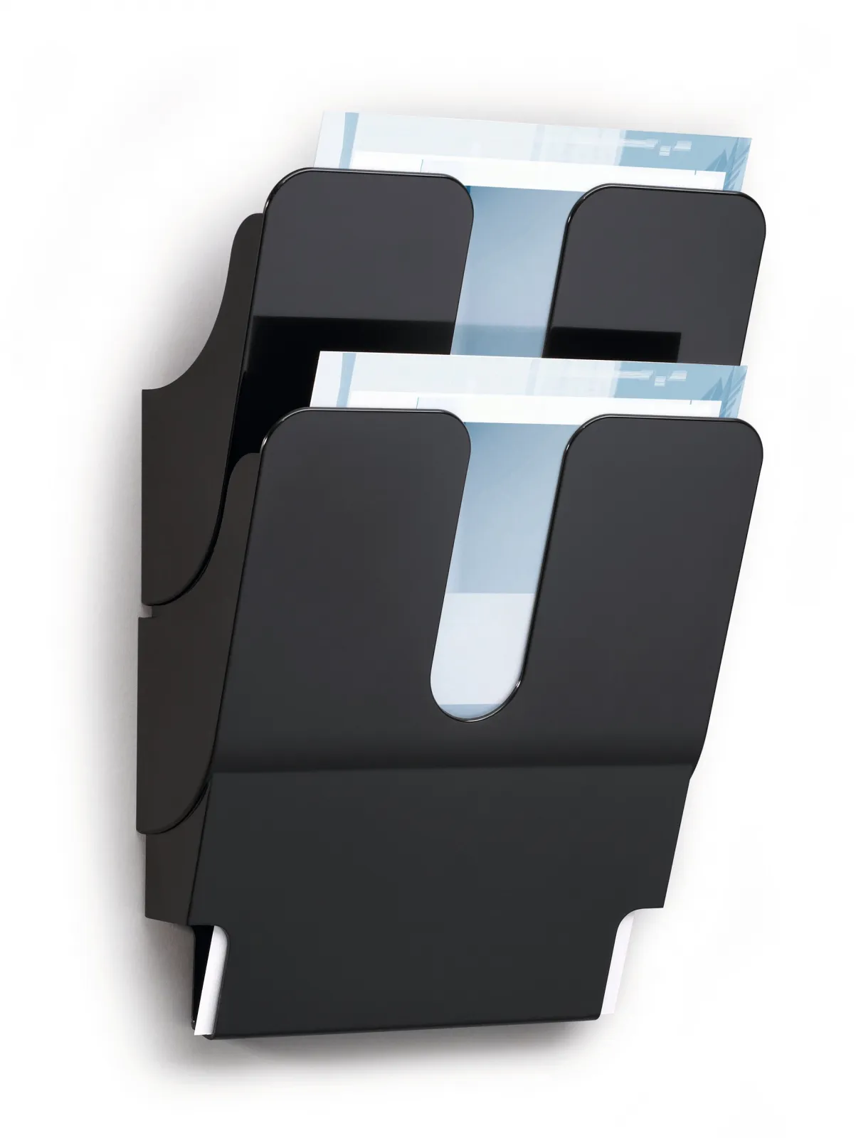 FLEXIPLUS zásobník na letáky 2x A4 na výšku - Černý DURABLE