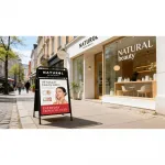 Kovové áčko Elegant na plakát B2 s TOP kartou - Černé A-Z Reklama CZ