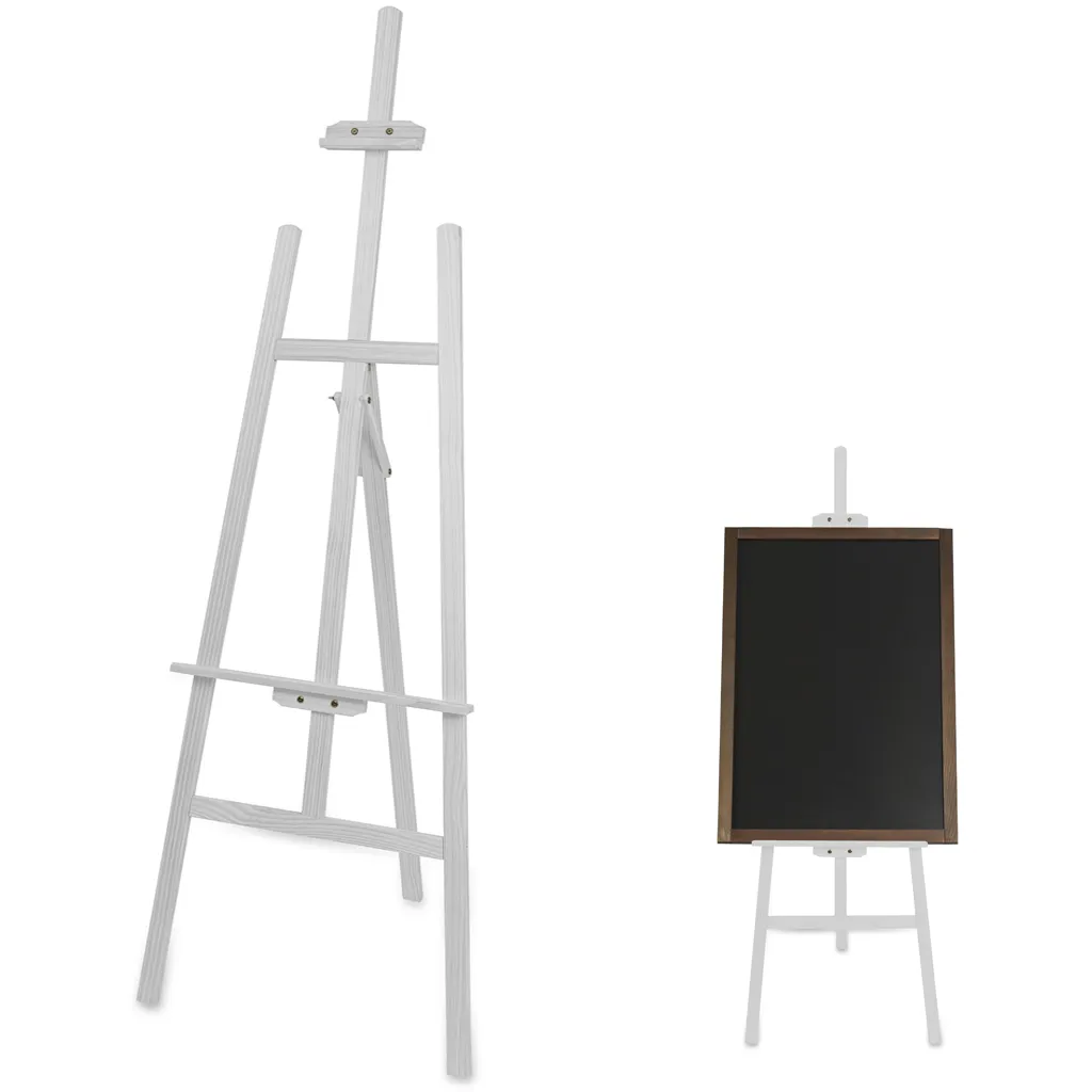 Opěrný Stojan pro umístění tabulí - Wooden Easel - Bílý A-Z Reklama CZ