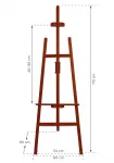 Opěrný Stojan pro umístění tabulí - Wooden Easel - Tmavě hnědý A-Z Reklama CZ