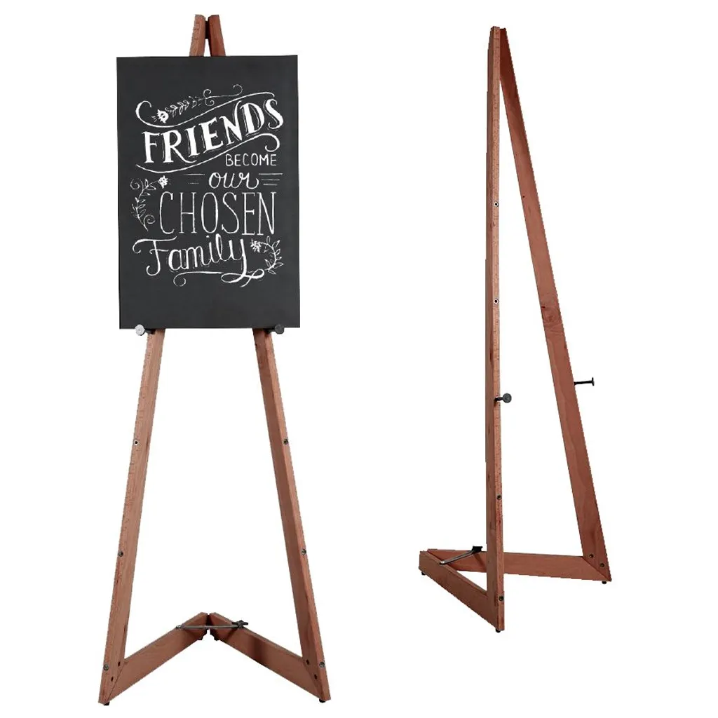 Opěrný Stojan Wood Easel pro umístění tabule - Tmavě hnědý A-Z Reklama CZ