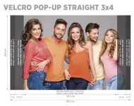 POP-UP Textilní stěna 4x3 samotná konstruce A-Z Reklama CZ