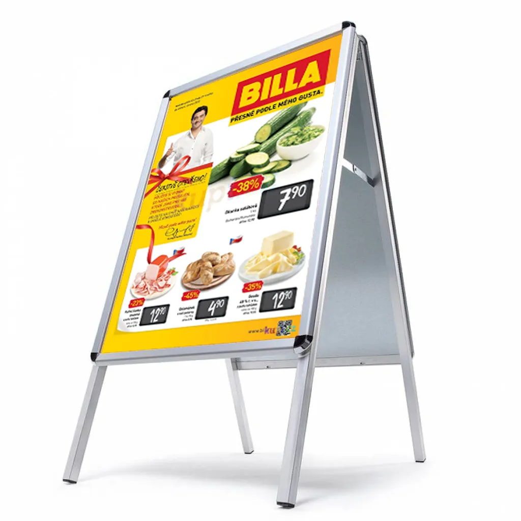 Reklamní stojan Áčko na plakáty A1 - oblý roh A-Z Reklama CZ
