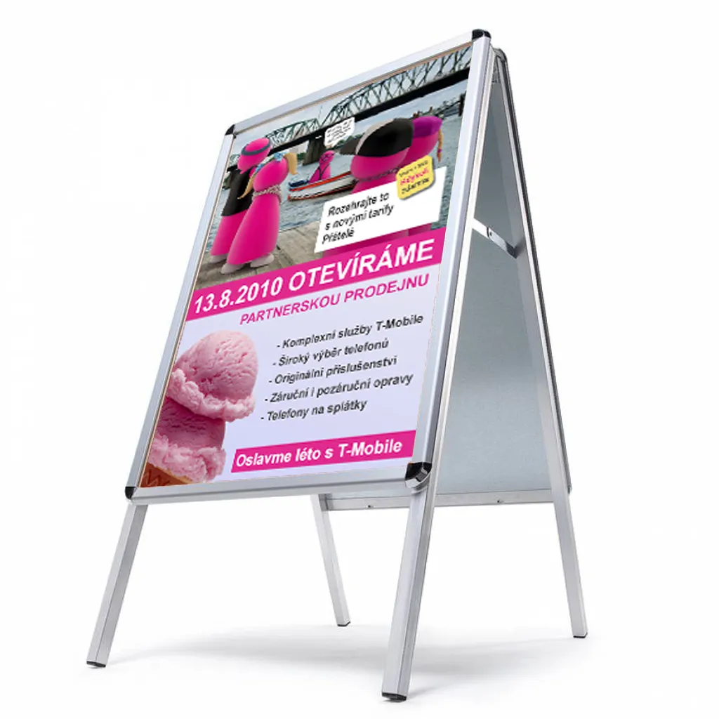 Reklamní stojan Áčko na plakáty Voděodolný B1 A-Z Reklama CZ