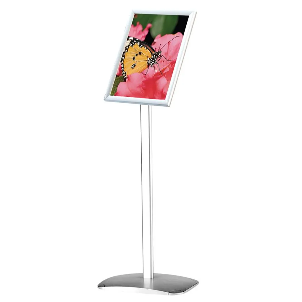 Stojan na noze - Decor Menuboard A3 - Ostrý roh - Stříbrný A-Z Reklama CZ