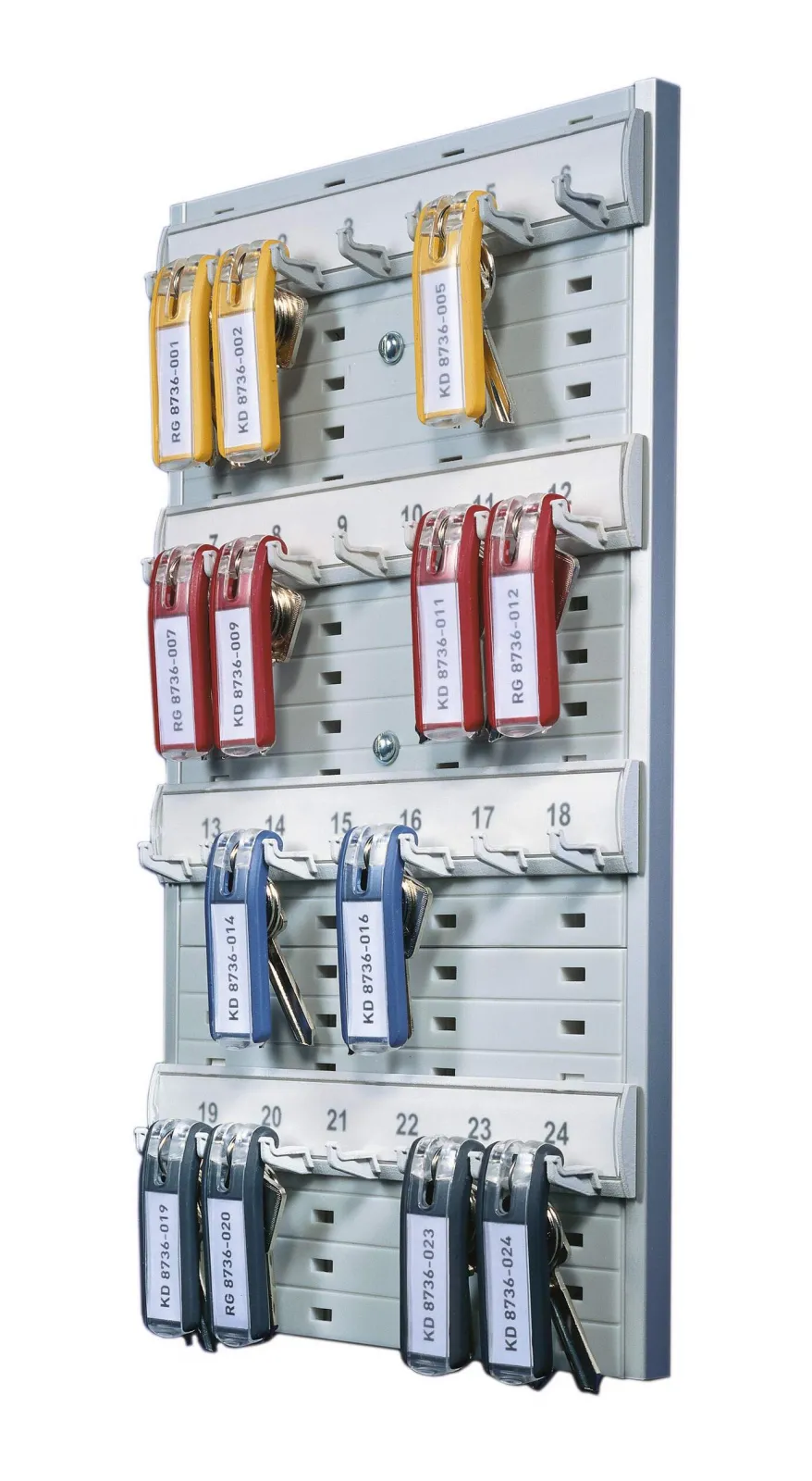 DURABLE - Organizační závěsný panel na klíče - 24 háčků