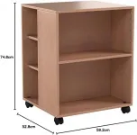 DURABLE Multifunkční pojízdný stolek 74/59 - Buk