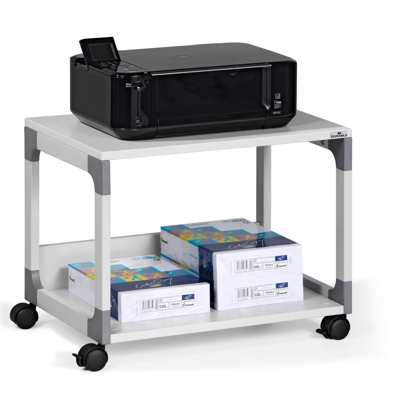 DURABLE Pojízdný stolek MULTI TROLLEY 48 - Šedý