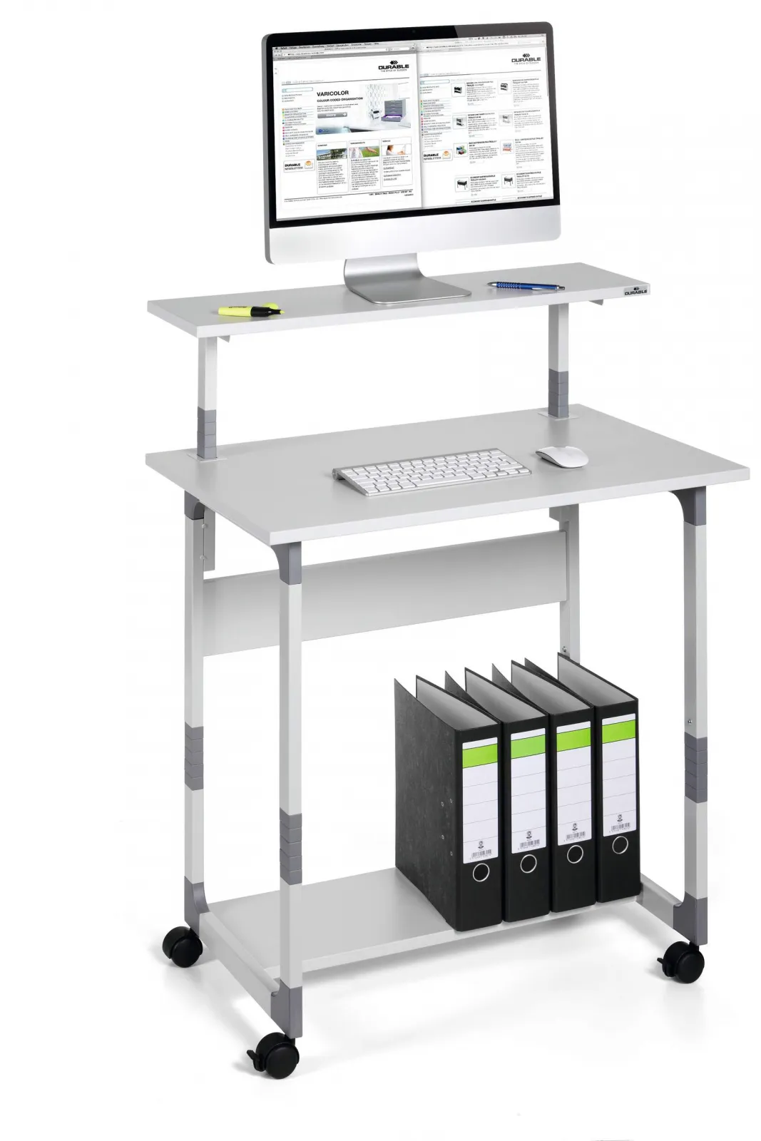 DURABLE Pojízdný stolek pro PC TROLLEY 80 VH - Šedý