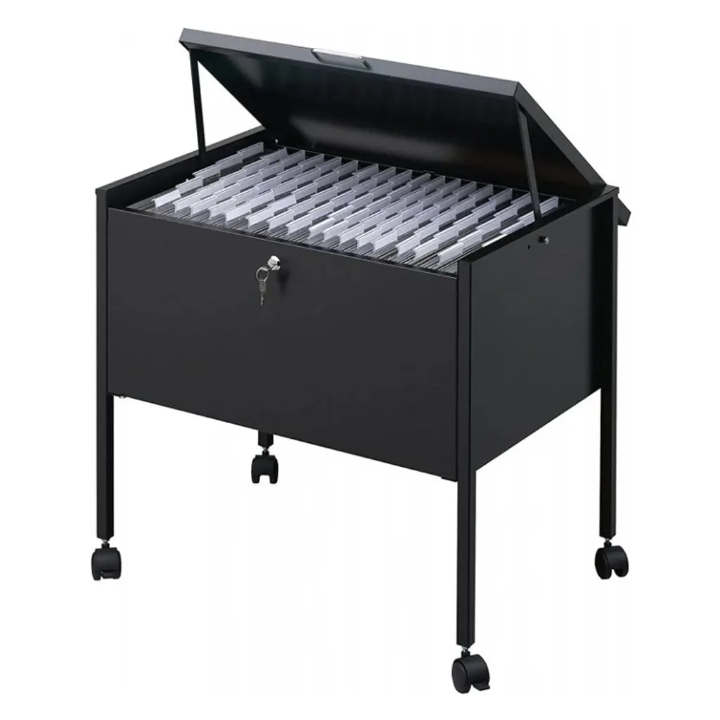 DURABLE ECO Pojízdná kartotéka 80 A4 TOP - Černá