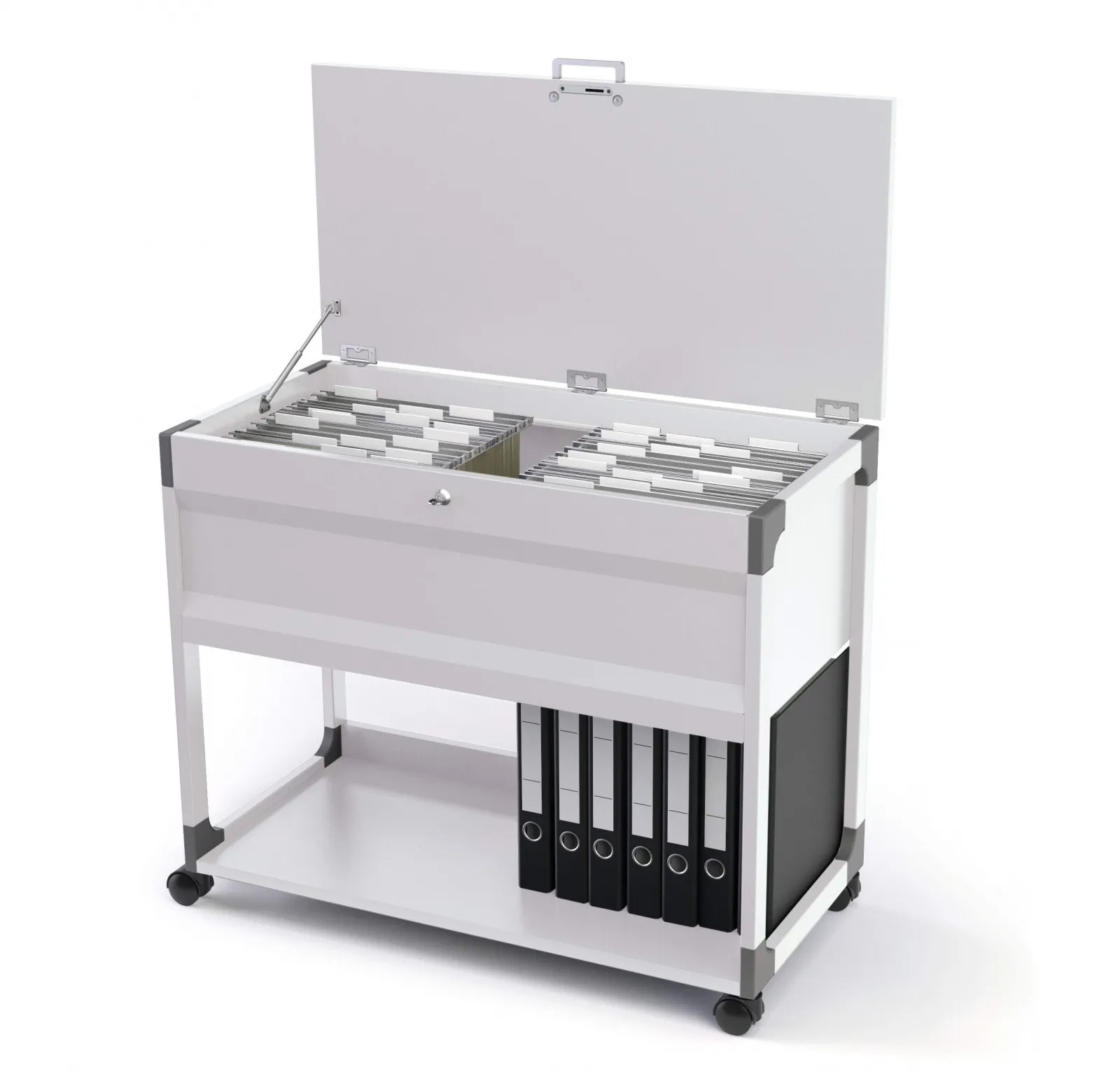 DURABLE Pojízdná kartotéka 100 A4 MULTI TOP - Šedá
