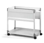 DURABLE Pojízdná kartotéka s policí 90 A4 - Šedá