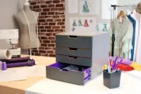 DURABLE VARICOLOR 4 - Zásuvkový box se 4 přihrádkami