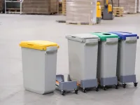 Odpadkový koš DURABLE - DURABIN 60 litrů - Bílý