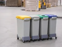 Odpadkový koš DURABLE - DURABIN 60 litrů - Modrý