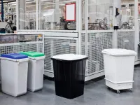 Odpadkový koš DURABLE - DURABIN 90 litrů - Modrý