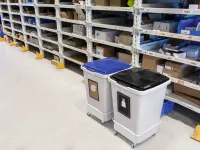 Odpadkový koš DURABLE - DURABIN 90 litrů - Modrý