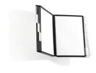 SHERPA nástěnný držák s 10 černo šedými kapsami A4 DURABLE