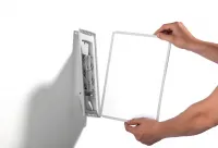 SHERPA nástěnný držák s 10 černo šedými kapsami A4 DURABLE