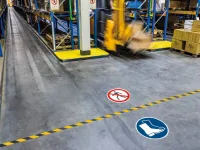 Piktogram samolepka "Chůze zakázána" - 43 cm DURABLE