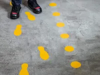 Podlahové značení Tvar "Bod” - 100 mm - 10 ks DURABLE