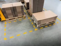 Podlahové značení Tvar "T” - 100x150 mm - 10 ks DURABLE