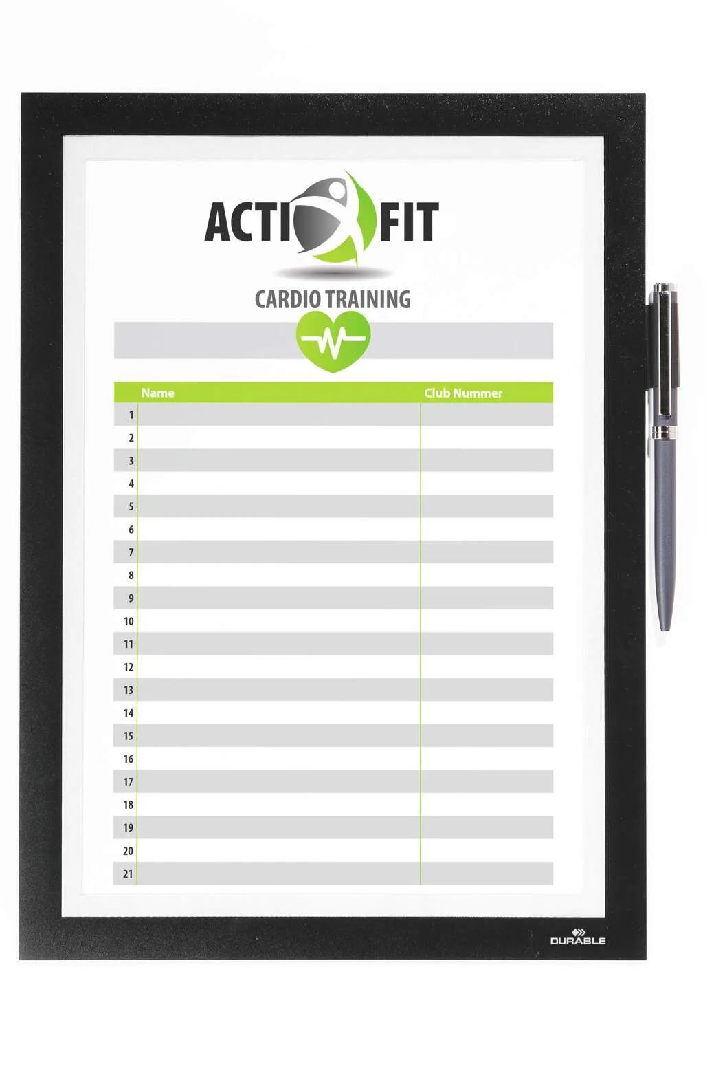 Samolepící kapsa s rámem A4 na poznámky - Černá DURABLE