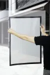 Samolepící rámeček DURAFRAME SUN A3 - Stříbrný DURABLE