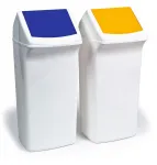 Výklopný poklop na koš DURABIN SQUARE 40 - Žlutý DURABLE