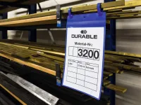 Závěsná kapsa s upínacími popruhy A4 na výšku, 50 ks DURABLE