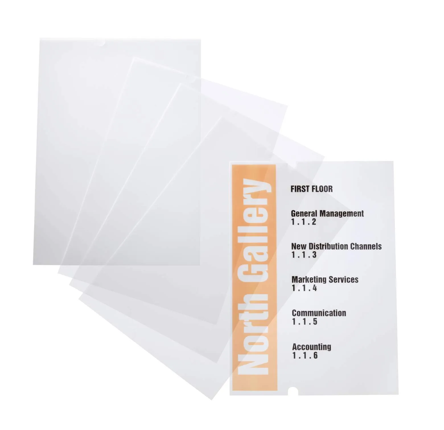 CRYSTAL SIGN náhradní mléčné štítky A4 na výšku, 10 ks DURABLE