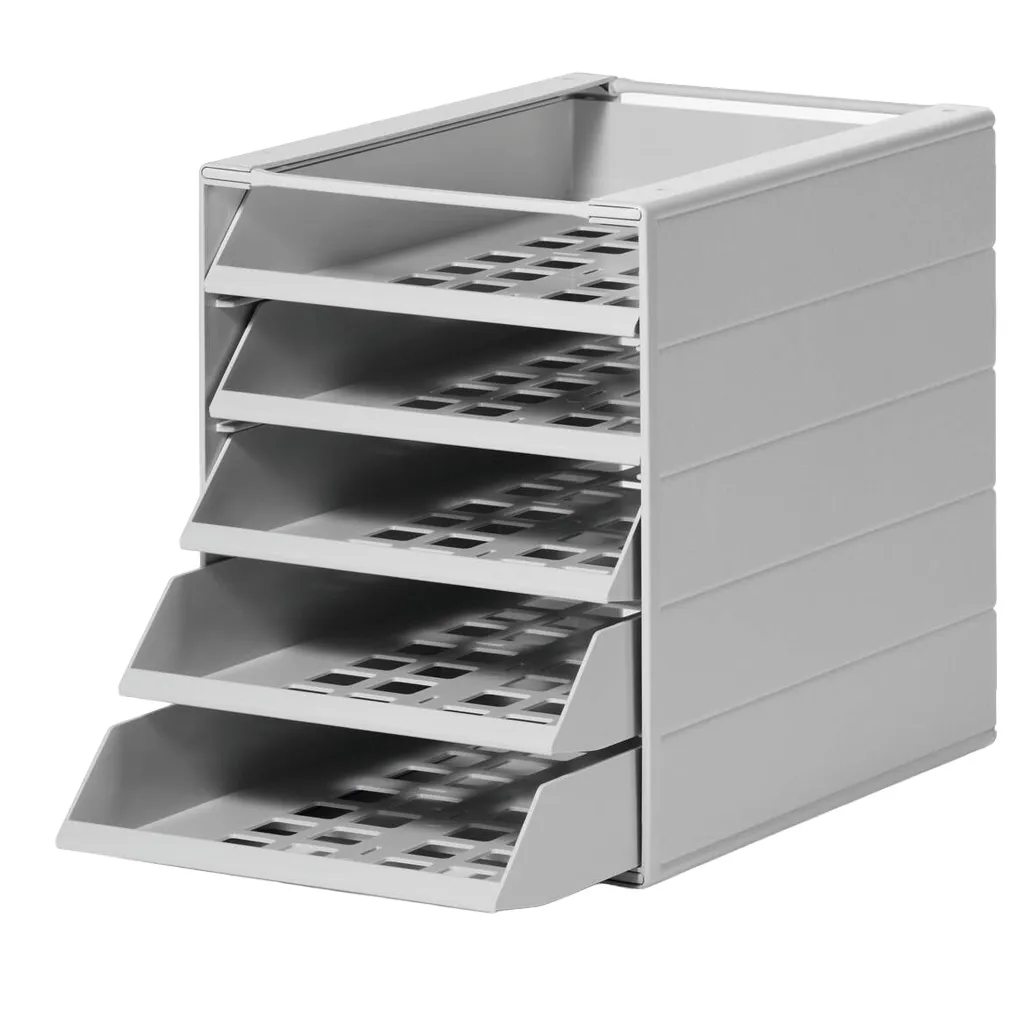 IDEALBOX BASIC 5 úložný box s 5 přihrádkami - Šedý DURABLE