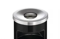 Odpadkový koš Safe s kulatým popelníkem - Antracit DURABLE