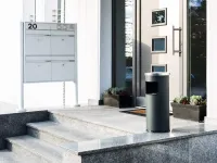 Odpadkový koš Safe s kulatým popelníkem - Antracit DURABLE