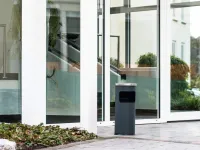Odpadkový koš Safe s kulatým popelníkem - Antracit DURABLE