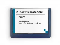 Orientační tabulka CLICK SIGN 149x105,5 mm - Modrá DURABLE