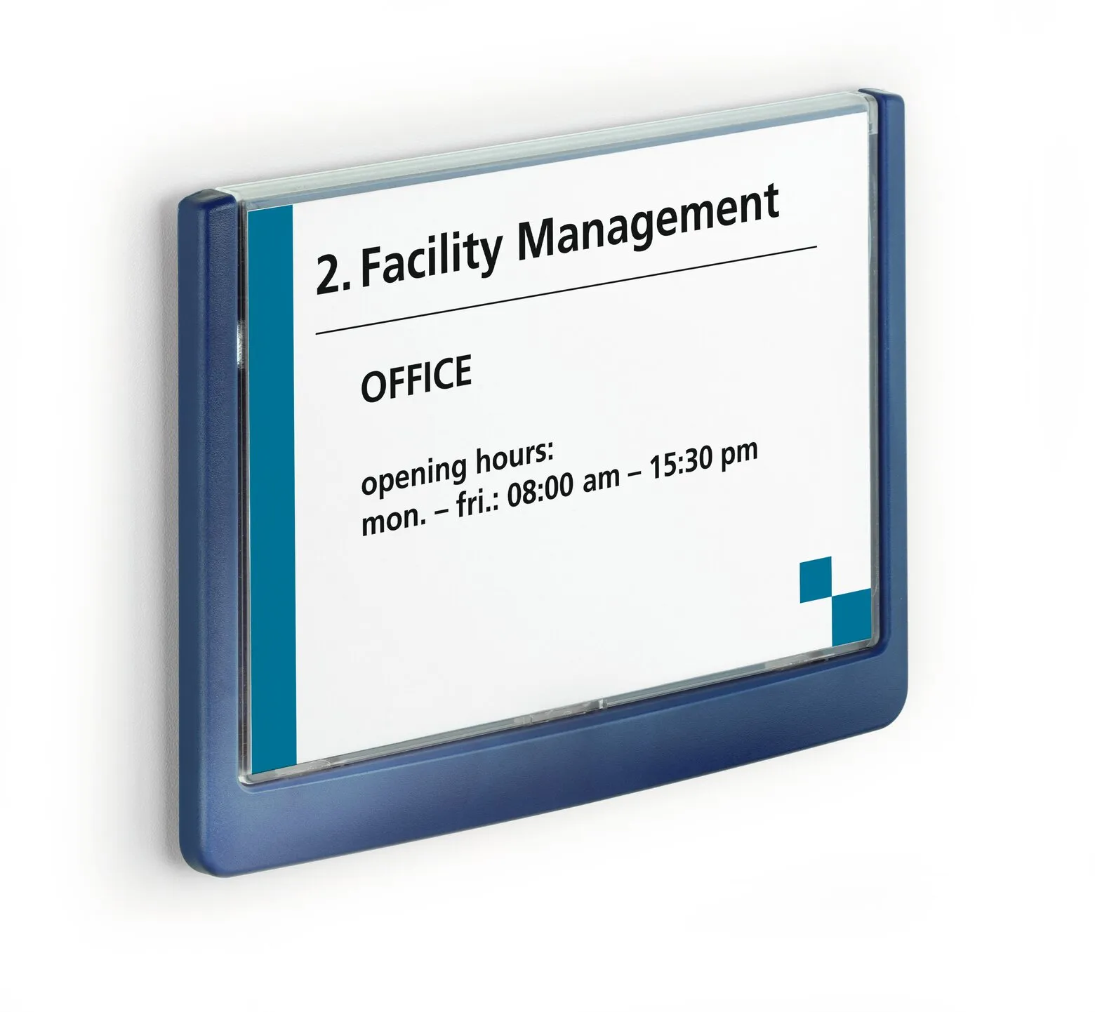 Orientační tabulka CLICK SIGN 149x105,5 mm - Modrá DURABLE