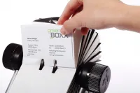 Otočný držák na 400 vizitek VISIFIX ROTARY - Černá DURABLE