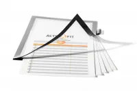 Samolepící kapsa s rámem A4 na poznámky - Stříbrná DURABLE