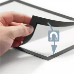 Samolepící kapsa s rámem A4 na poznámky - Stříbrná DURABLE