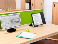 SHERPA STYLE Stolní držák s 10 černými kapsami A4 DURABLE