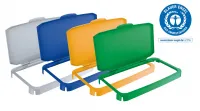Výklopný poklop na odpadkový koš - DURABIN 60 - Žlutý DURABLE