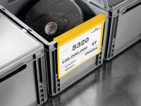 Závěsná kapsa na popisky A4 na šířku, bal. 50 ks - Žlutá DURABLE