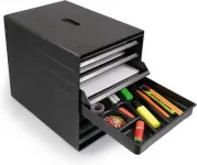 IDEALBOX PLUS 7 - Úložný box se 7 přihrádkami - Charcoal DURABLE IDEALBOX PLUS 7 - Úložný box se 7 přihrádkami - Charcoal DURABLE