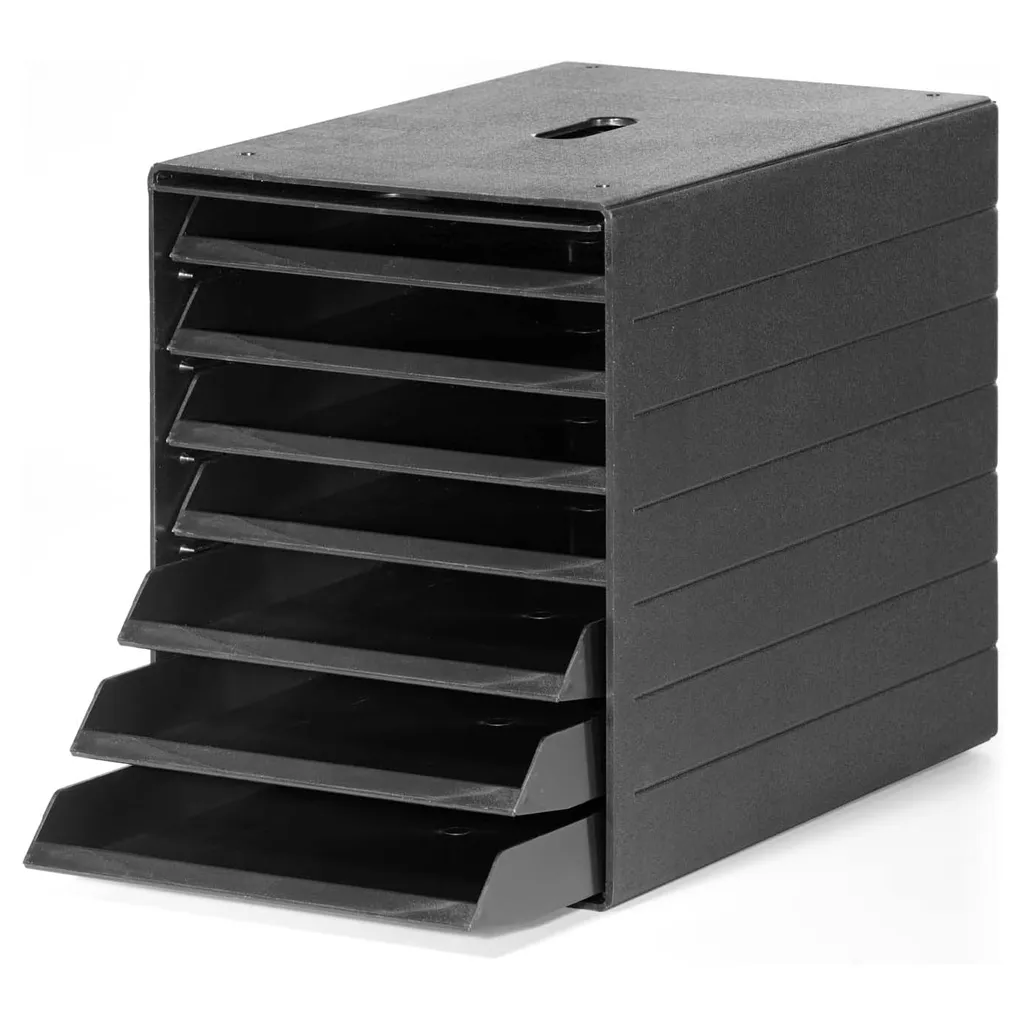 IDEALBOX PLUS 7 - Úložný box se 7 přihrádkami - Charcoal DURABLE
