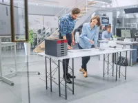 IDEALBOX PRO 7 - Úložný box se 7 přihrádkami - Šedo Modrý DURABLE